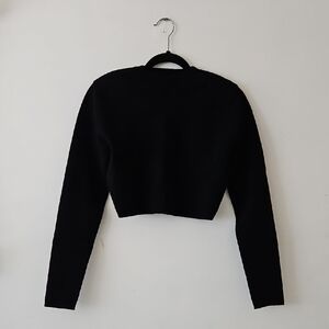 Forever 21 Black Cropped Sweater
